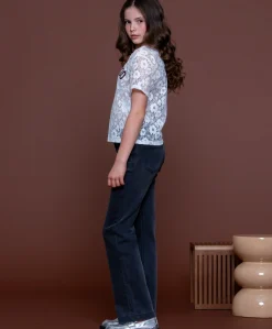 Jeans jogg meisjes jeans grijs