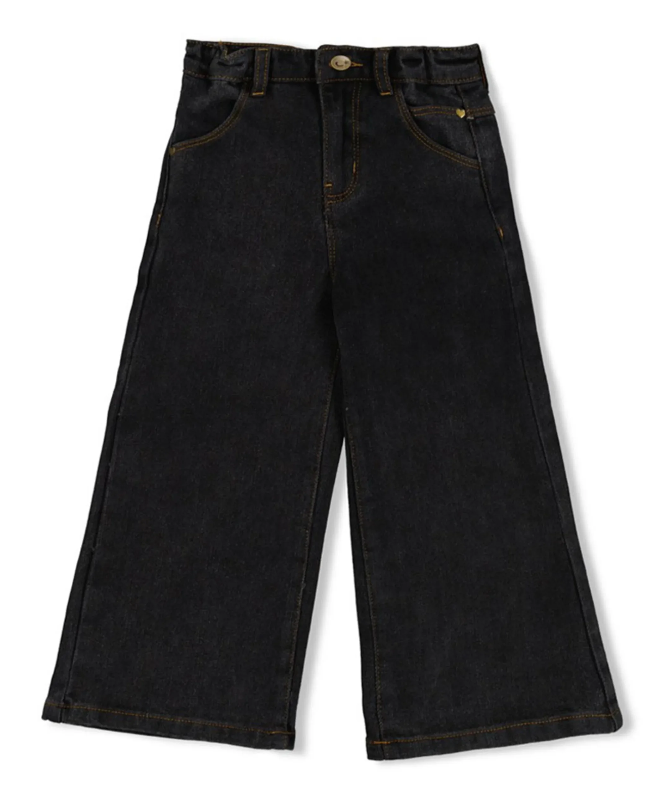 Jeans wide leg - Winter meisjes jeans zwart