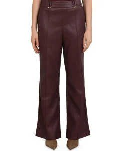Jill PU dames broek rood