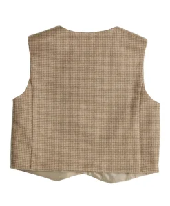 Jongens gilet beige