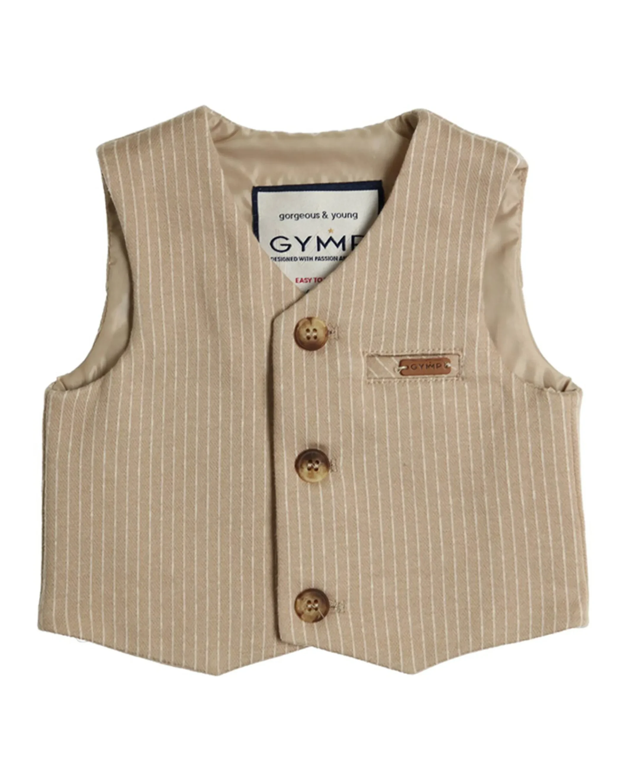 Jongens gilet ecru