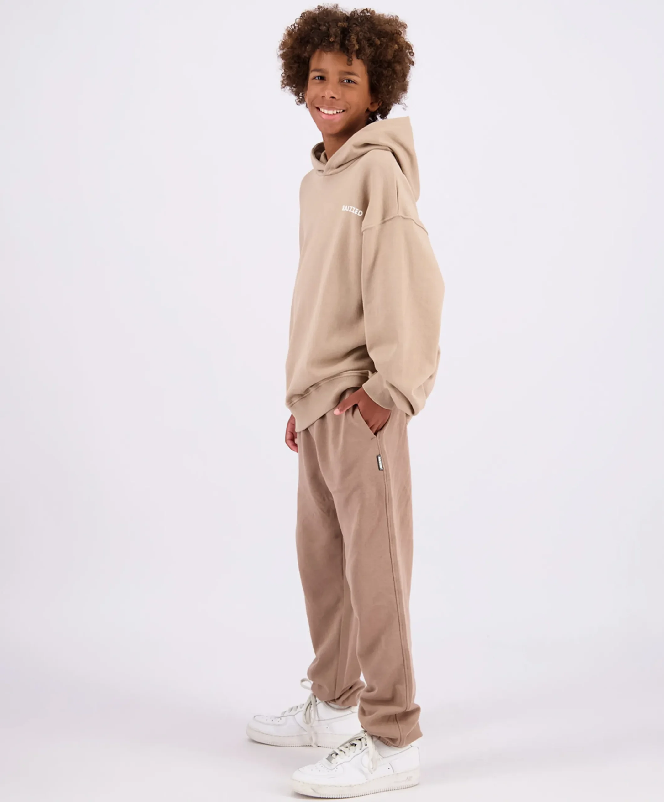 Jongens hoodie beige