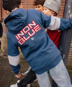 Jongens hoodie blauw