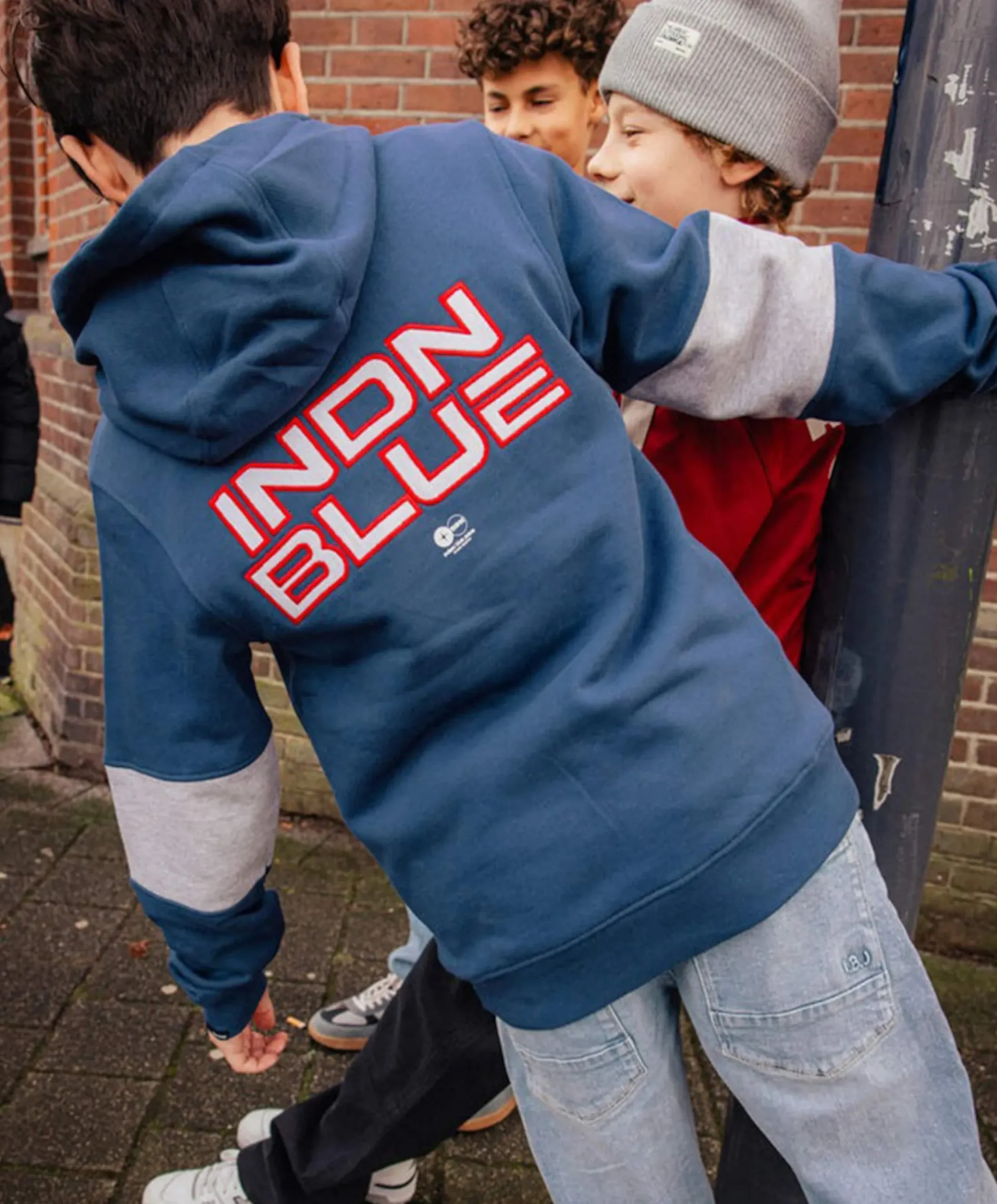 Jongens hoodie blauw