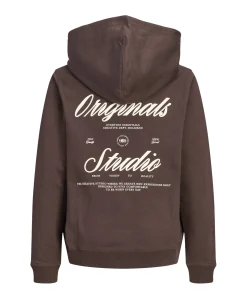 Jongens hoodie bruin