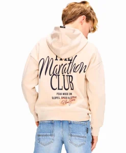 Jongens hoodie ecru