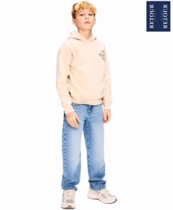 Jongens hoodie ecru