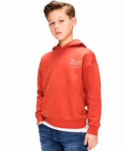 Jongens hoodie oranje