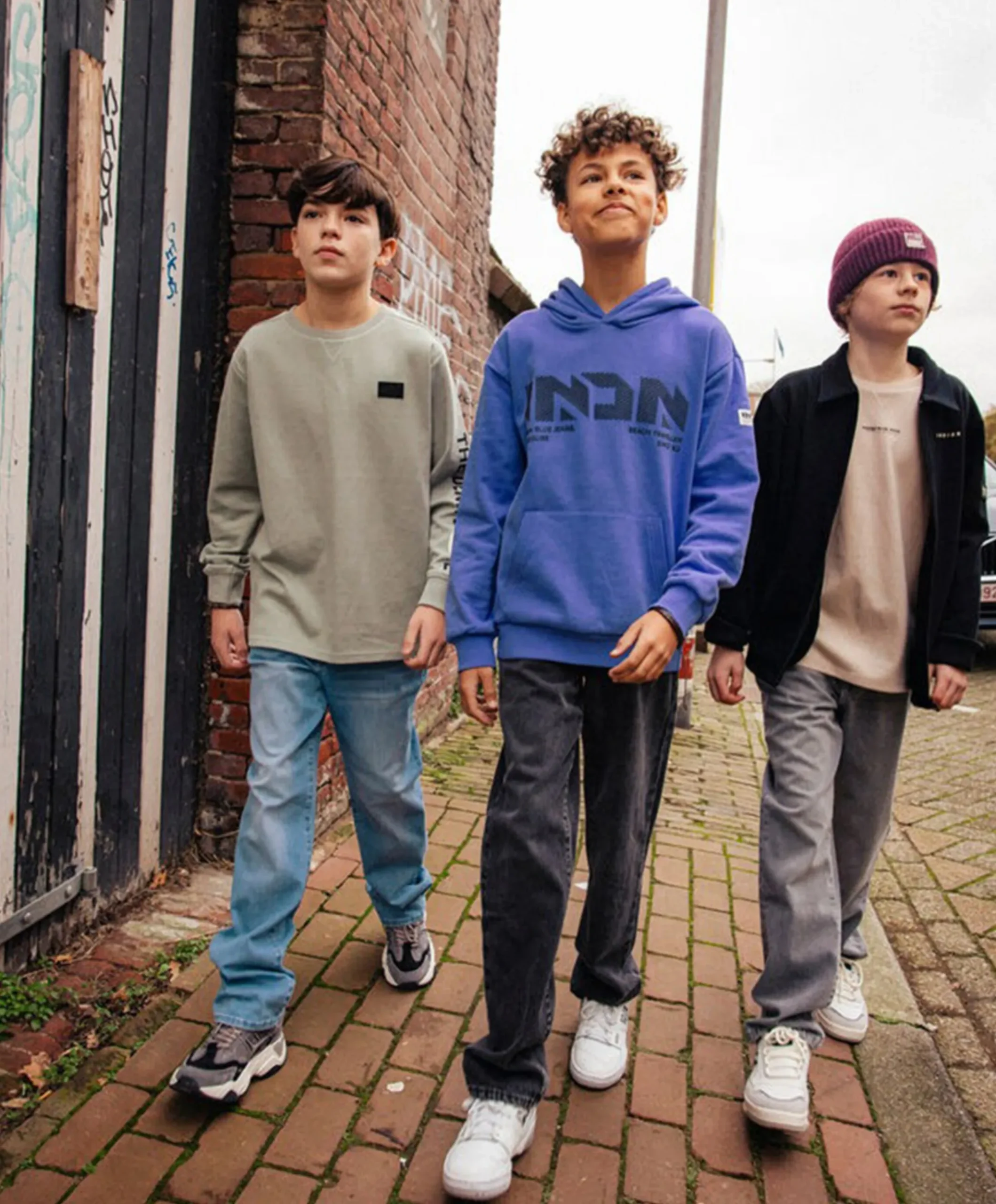 Jongens hoodie paars