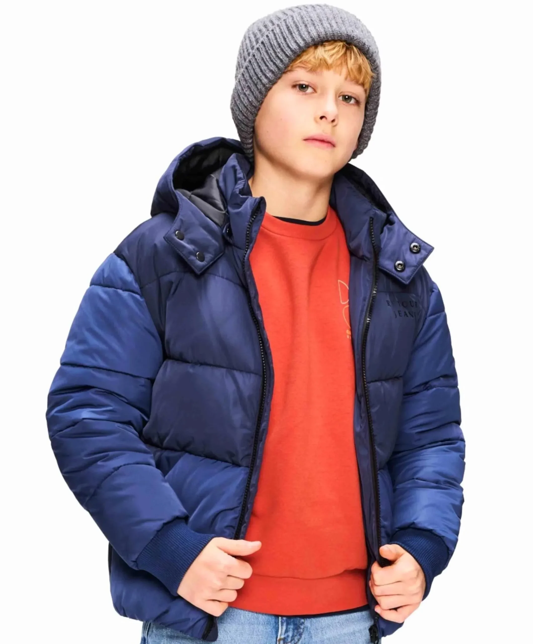 Jongens jas blauw