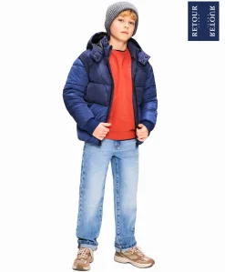 Jongens jas blauw