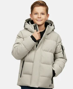 Jongens jas grijs