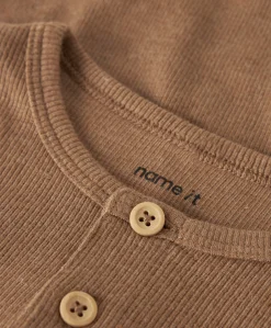 Jongens longsleeve beige