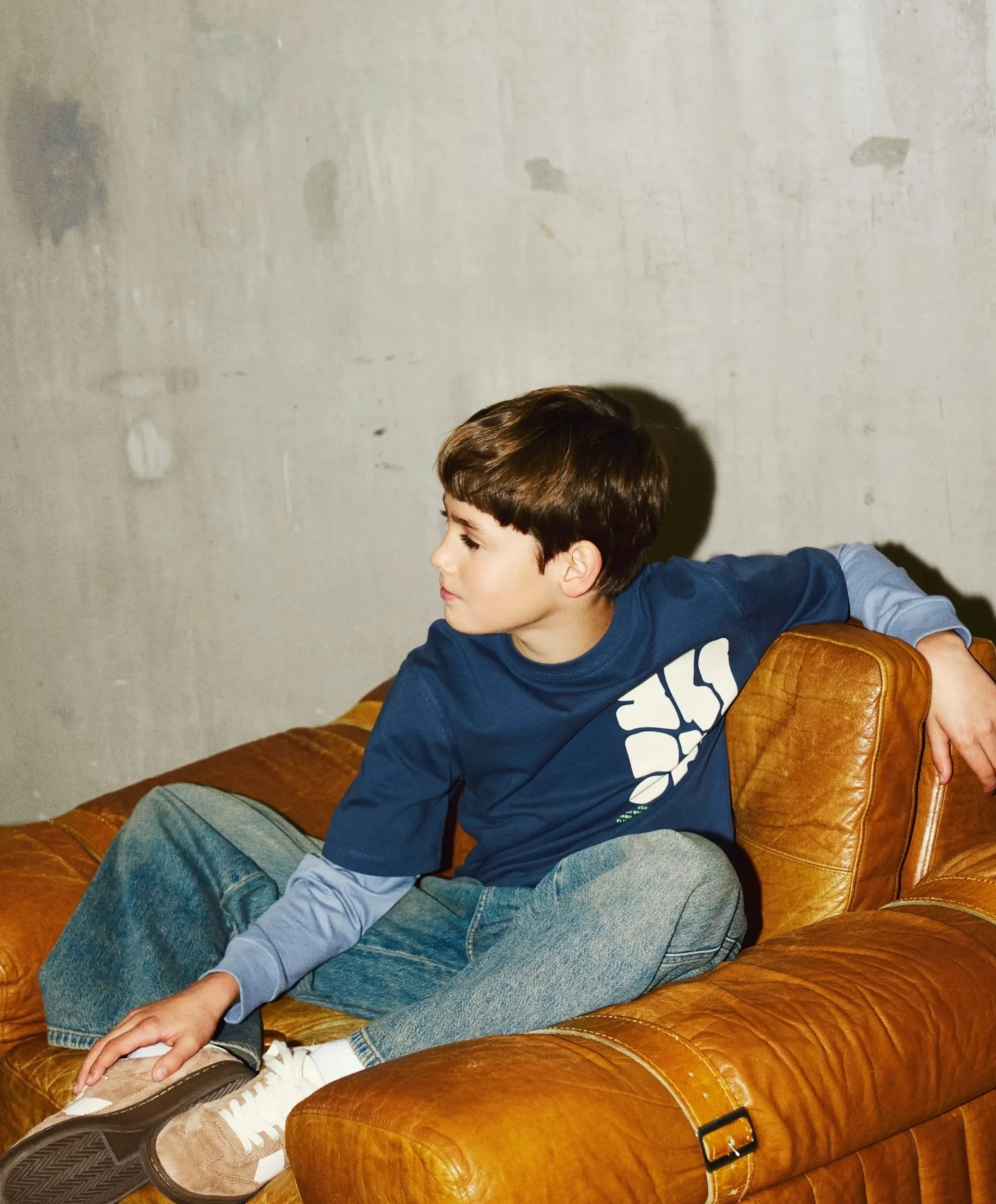 Jongens longsleeve blauw
