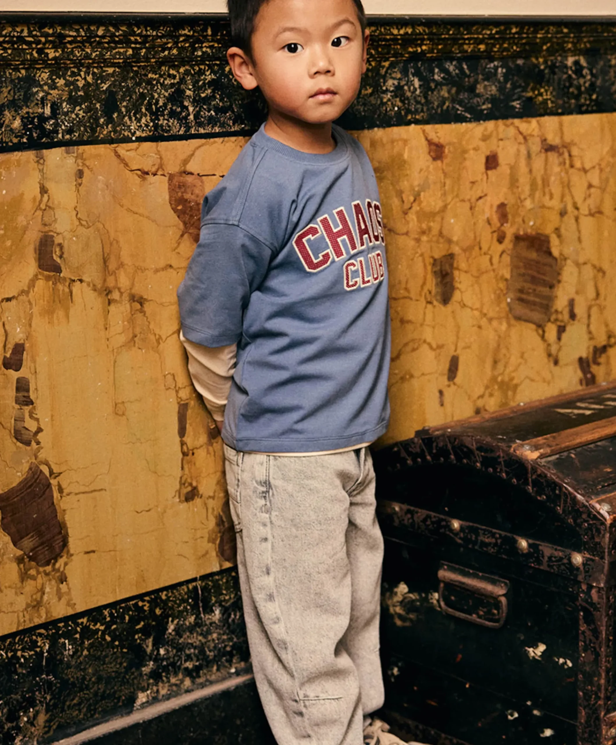 Jongens longsleeve blauw