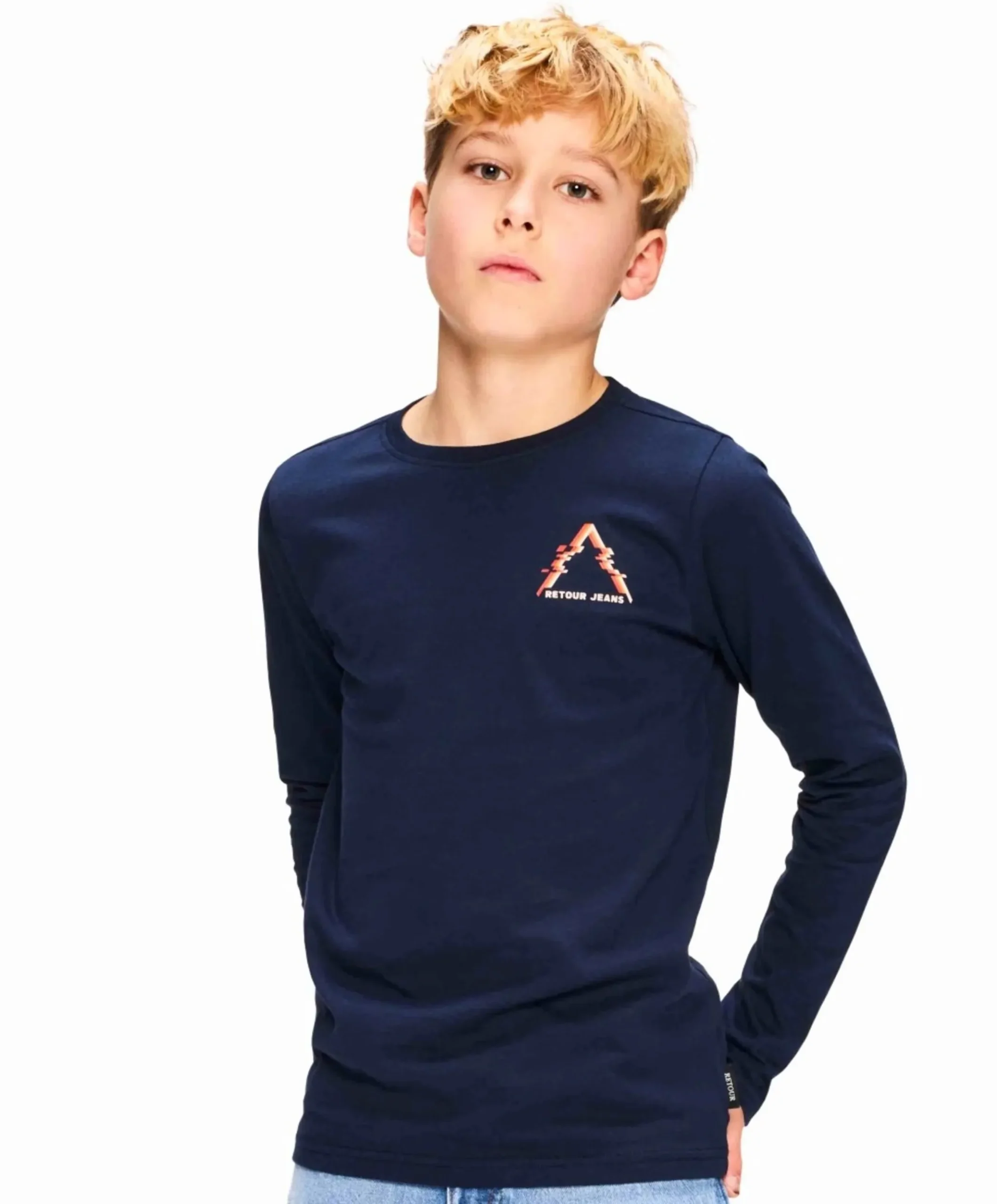 Jongens longsleeve blauw