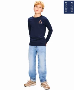 Jongens longsleeve blauw