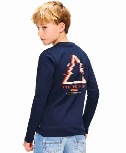 Jongens longsleeve blauw