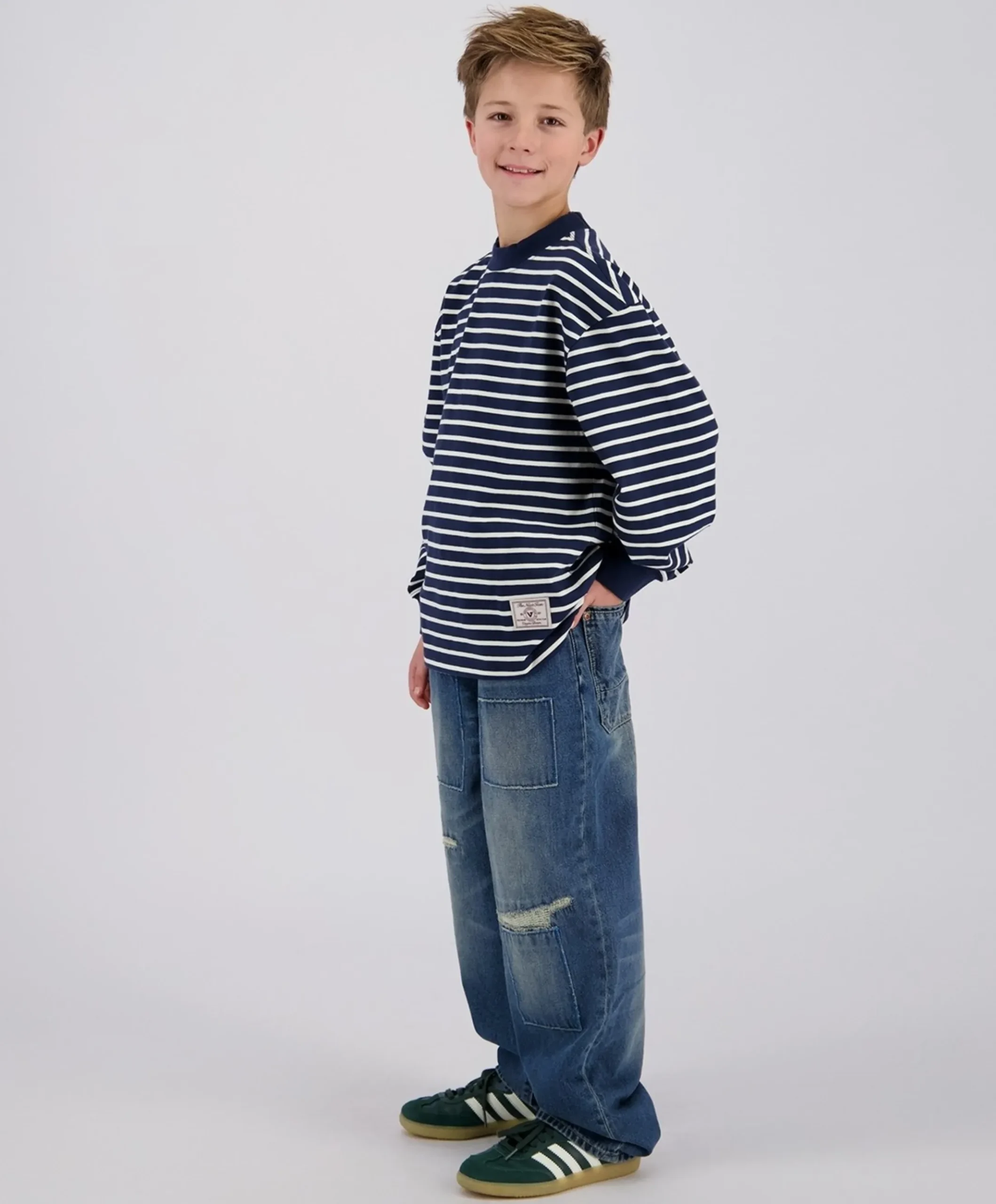 Jongens longsleeve blauw