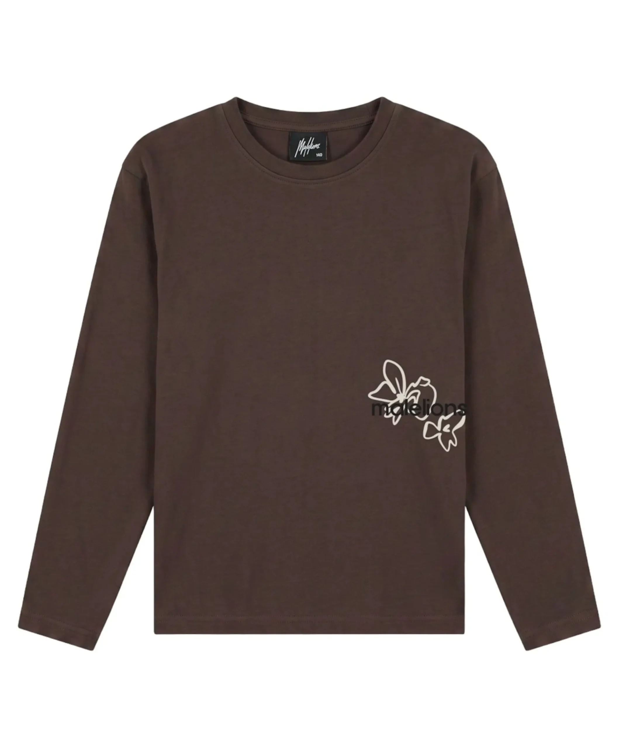 Jongens longsleeve bruin