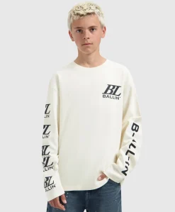 Jongens longsleeve ecru