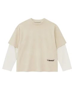 Jongens longsleeve ecru