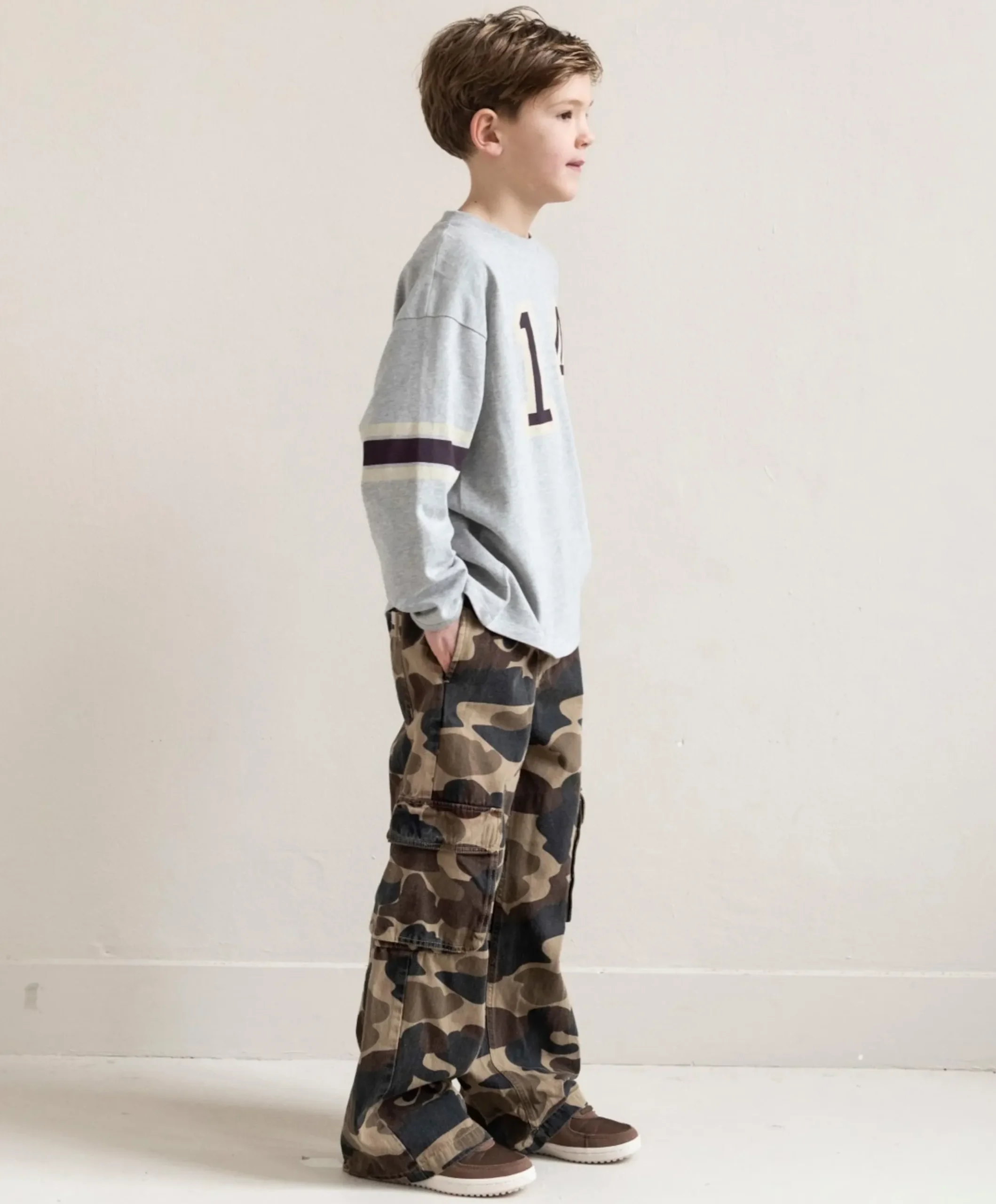 Jongens longsleeve grijs