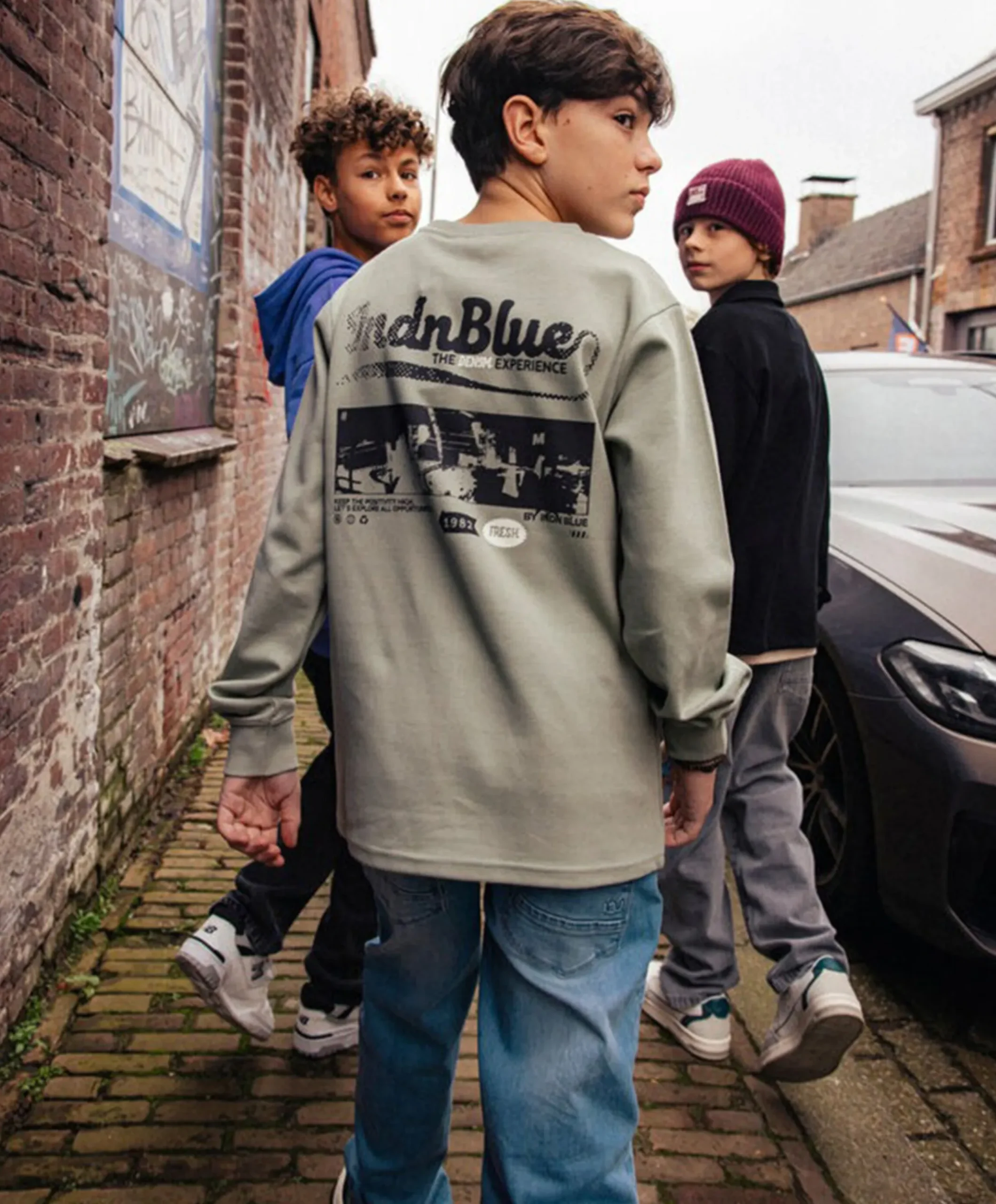Jongens longsleeve groen