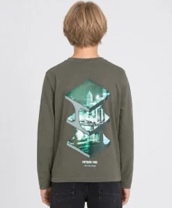 Jongens longsleeve groen