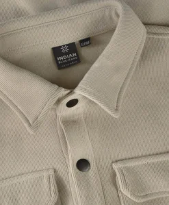 Jongens overhemd lange mouw beige