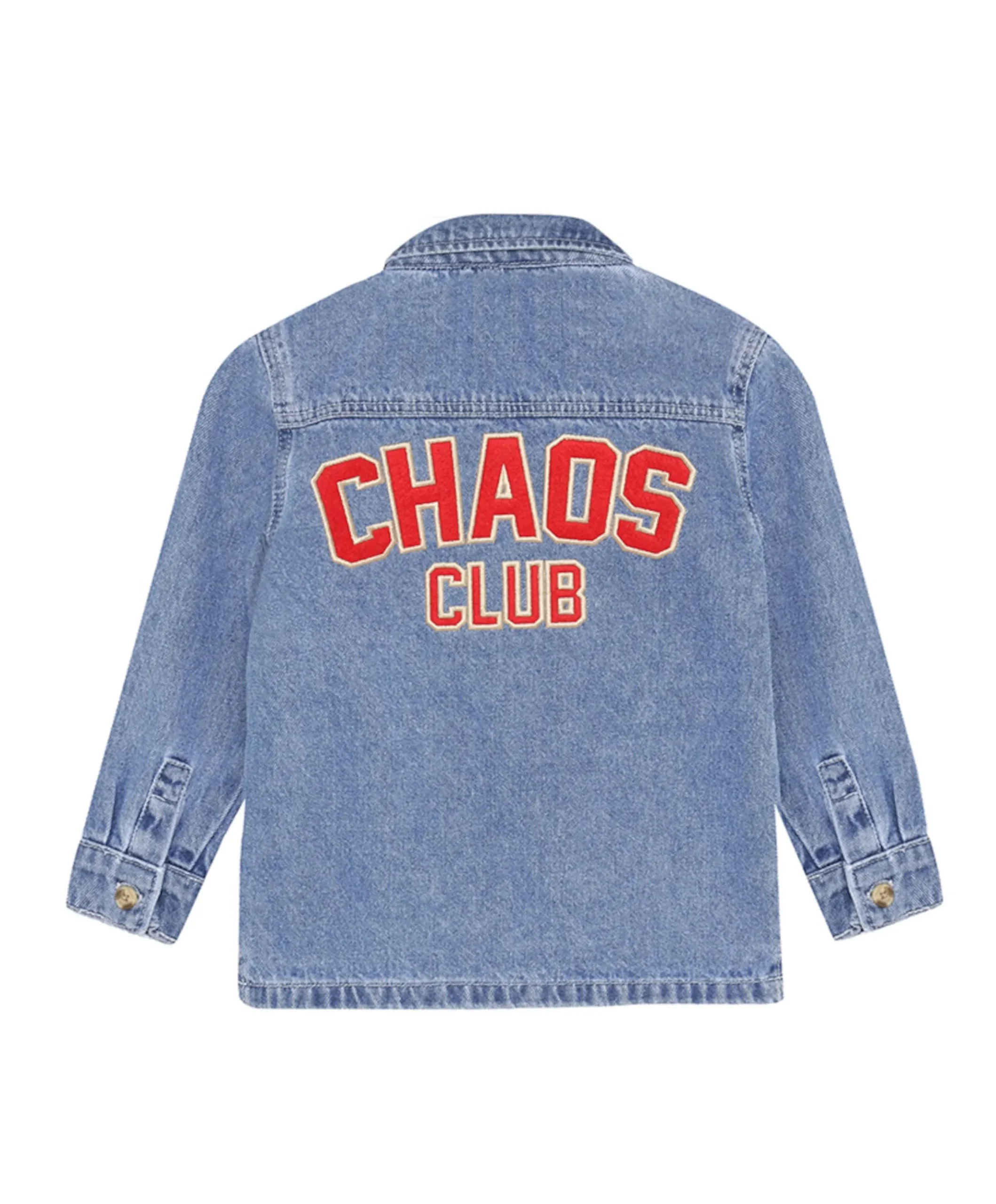 Jongens overhemd lange mouw blauw