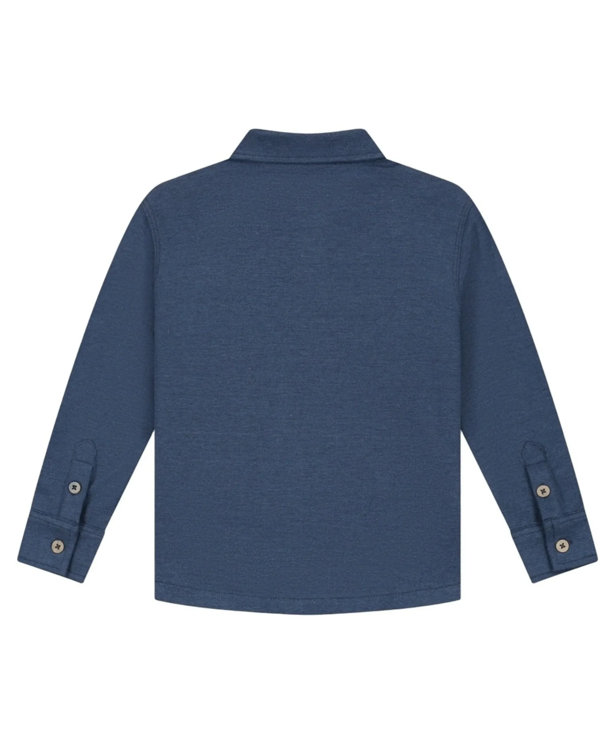 Jongens overhemd lange mouw blauw
