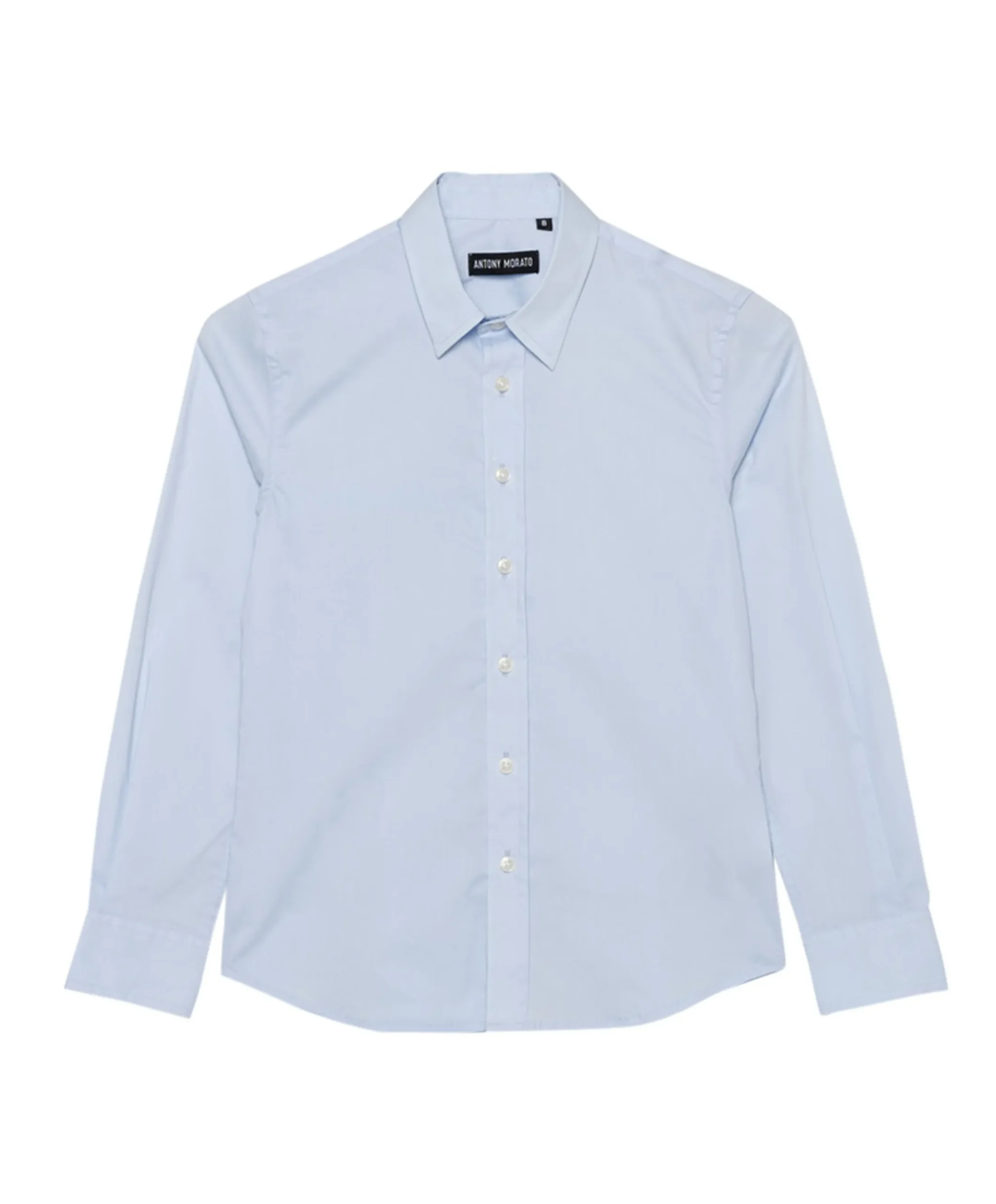 Jongens overhemd lange mouw blauw