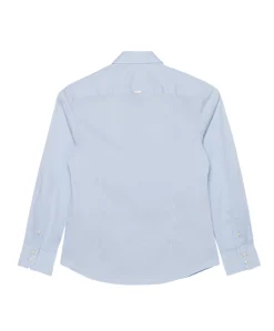 Jongens overhemd lange mouw blauw