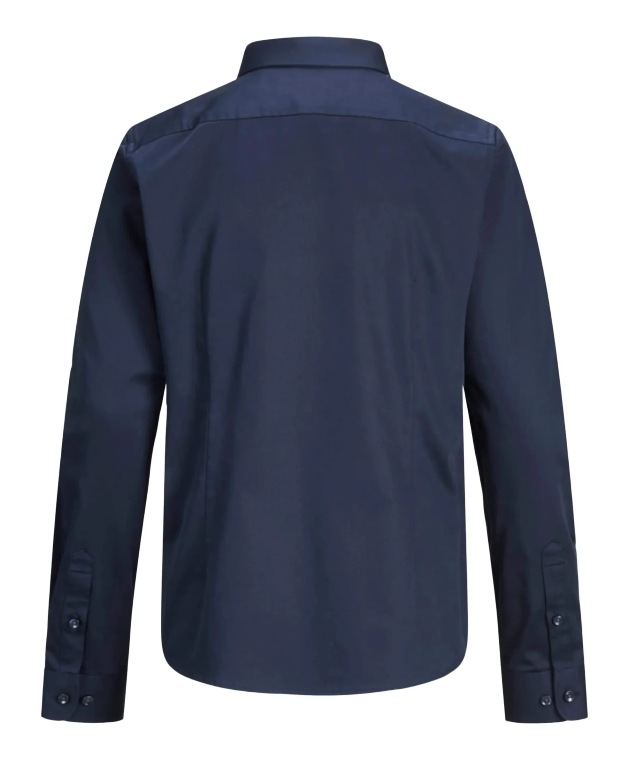 Jongens overhemd lange mouw blauw