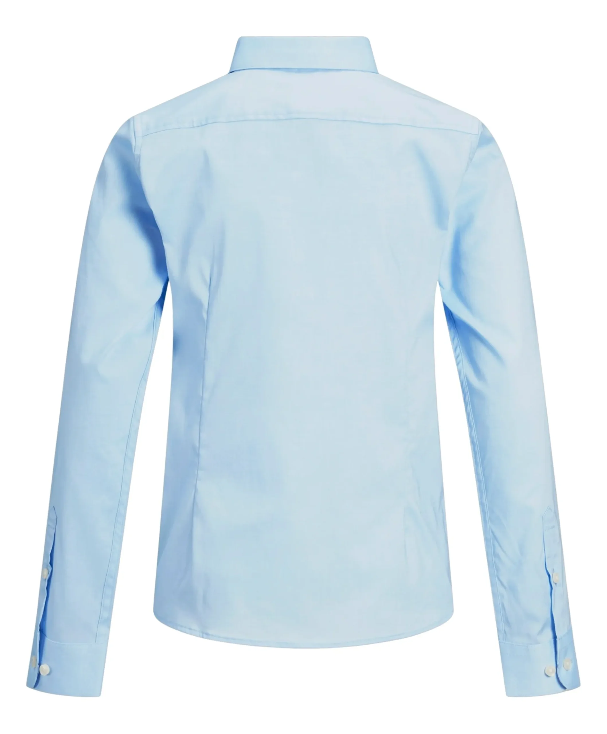 Jongens overhemd lange mouw blauw