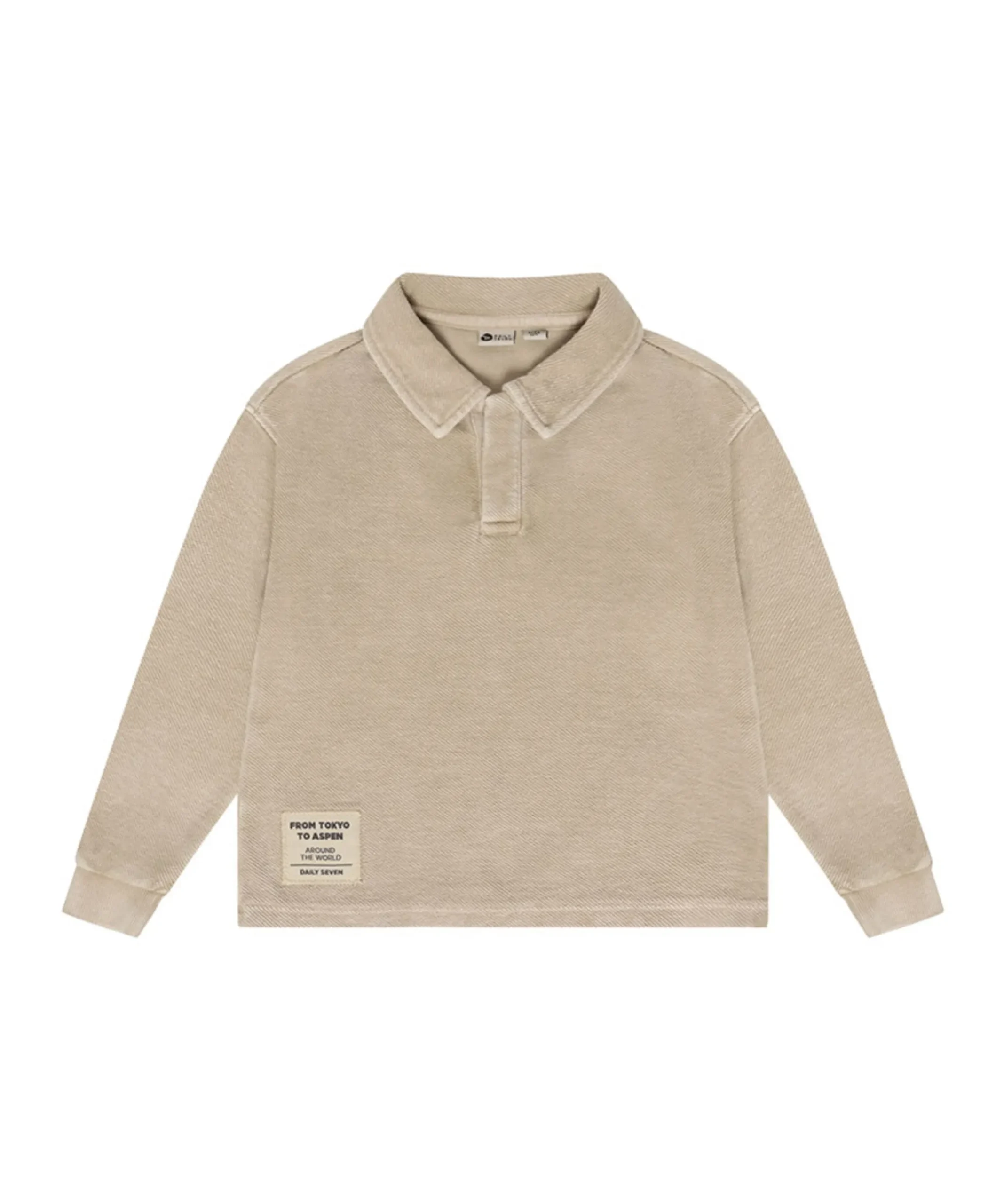Jongens polo beige