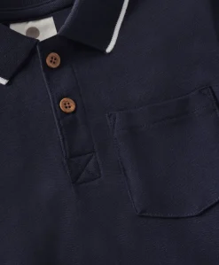 Jongens polo blauw