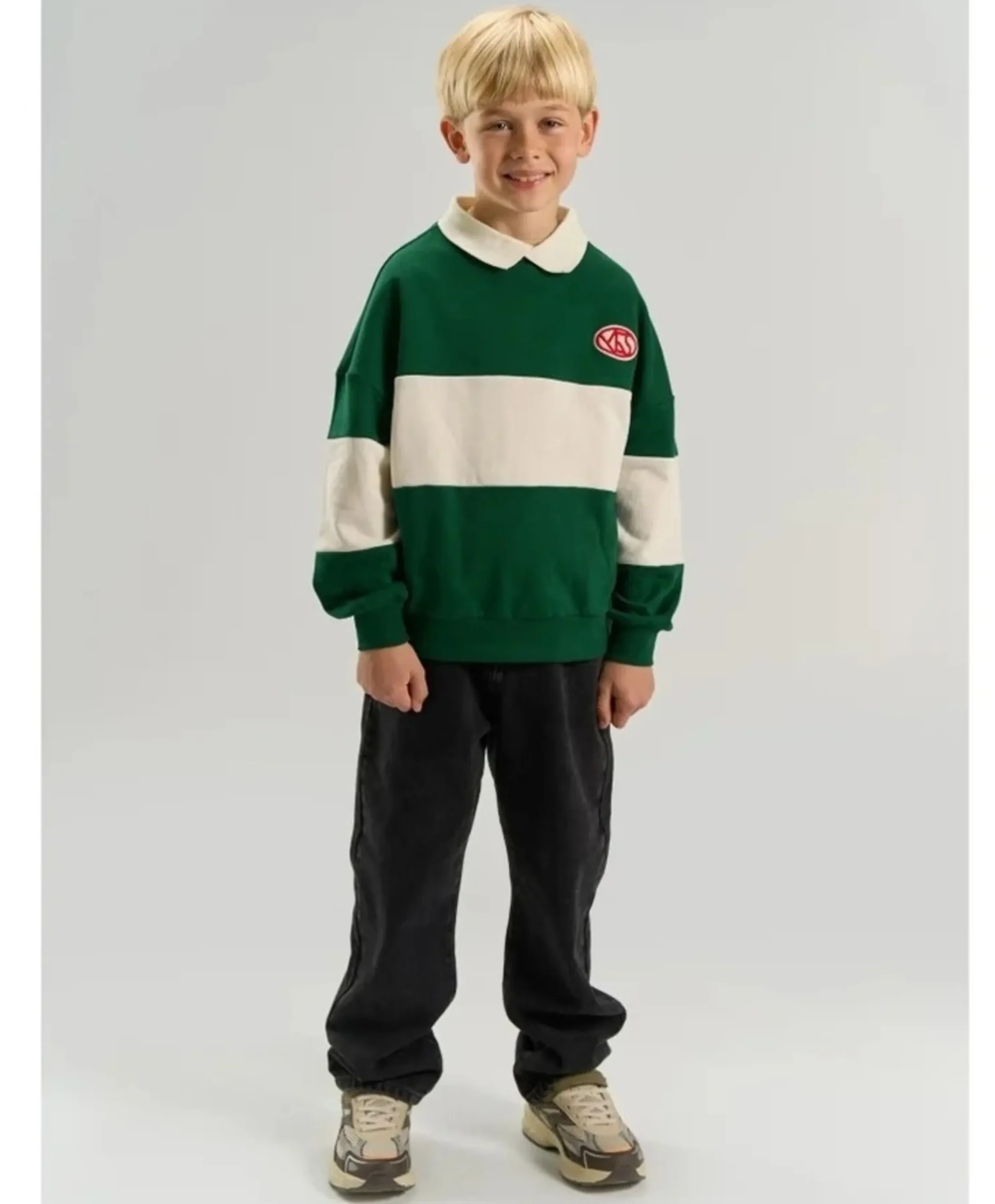 Jongens polo groen