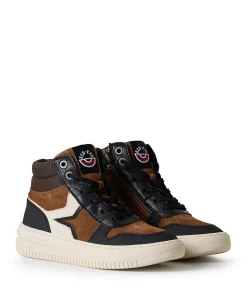 jongens sneakers bruin