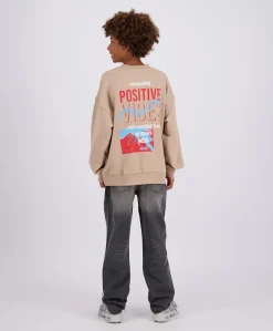 Jongens sweater beige