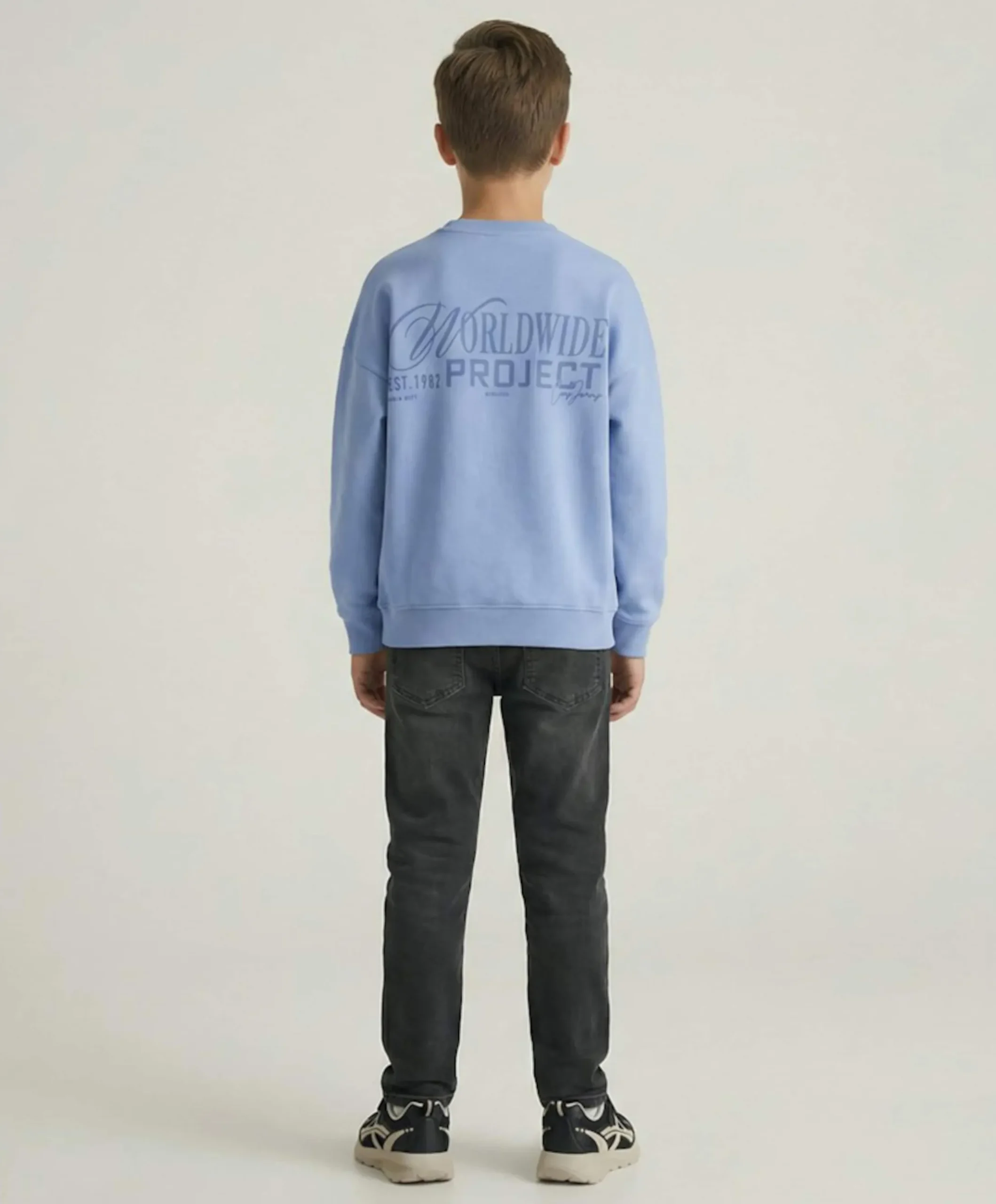 Jongens sweater blauw