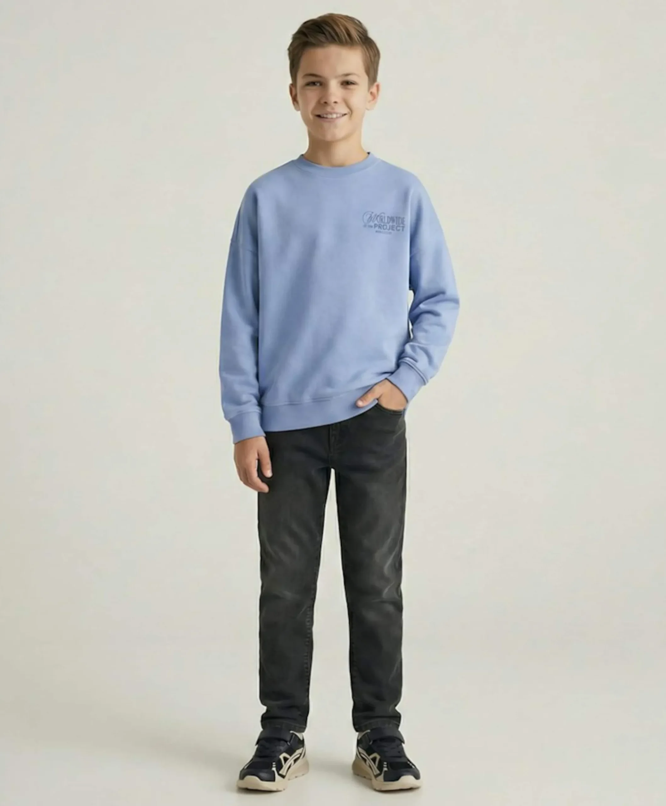 Jongens sweater blauw