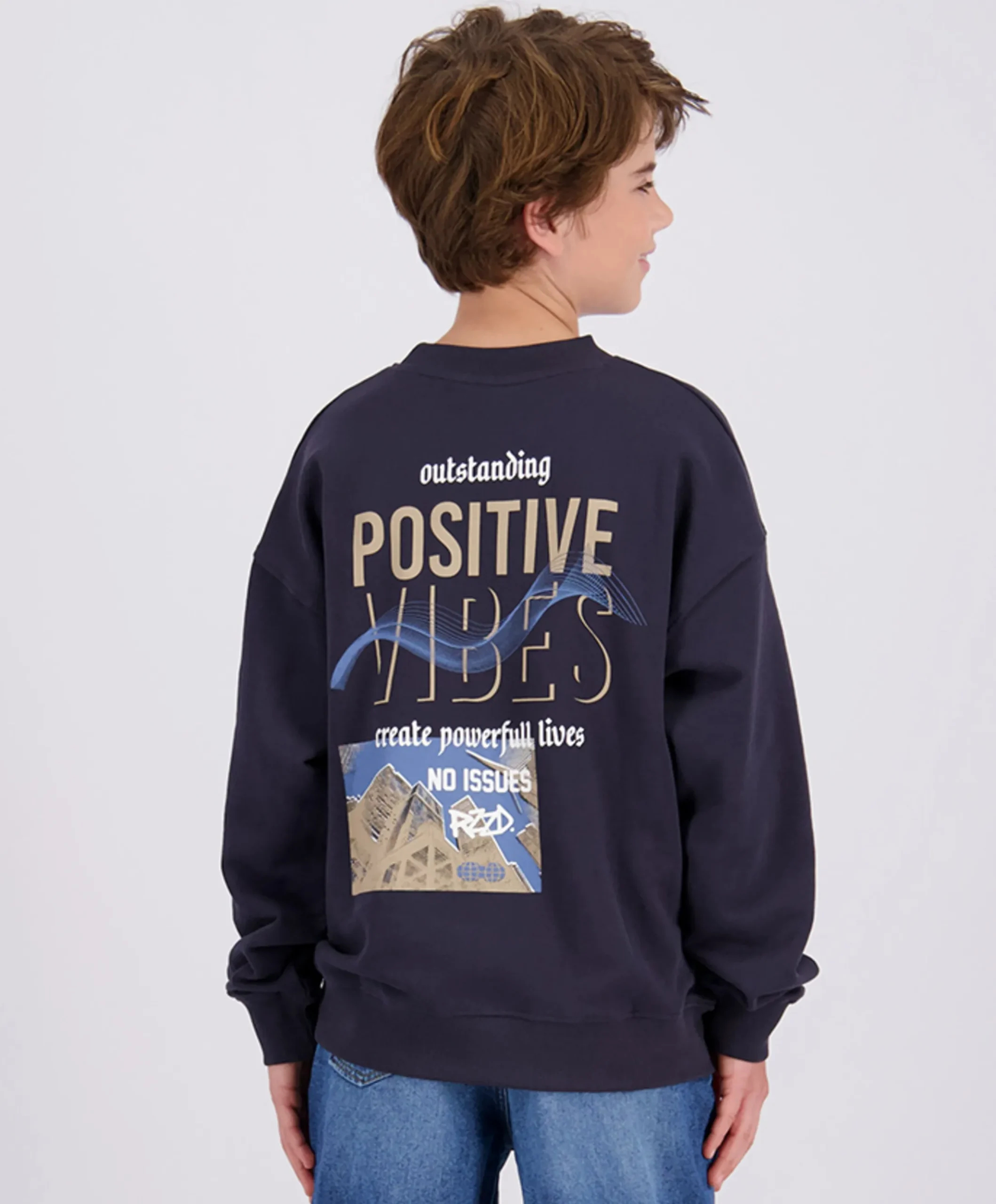 Jongens sweater blauw