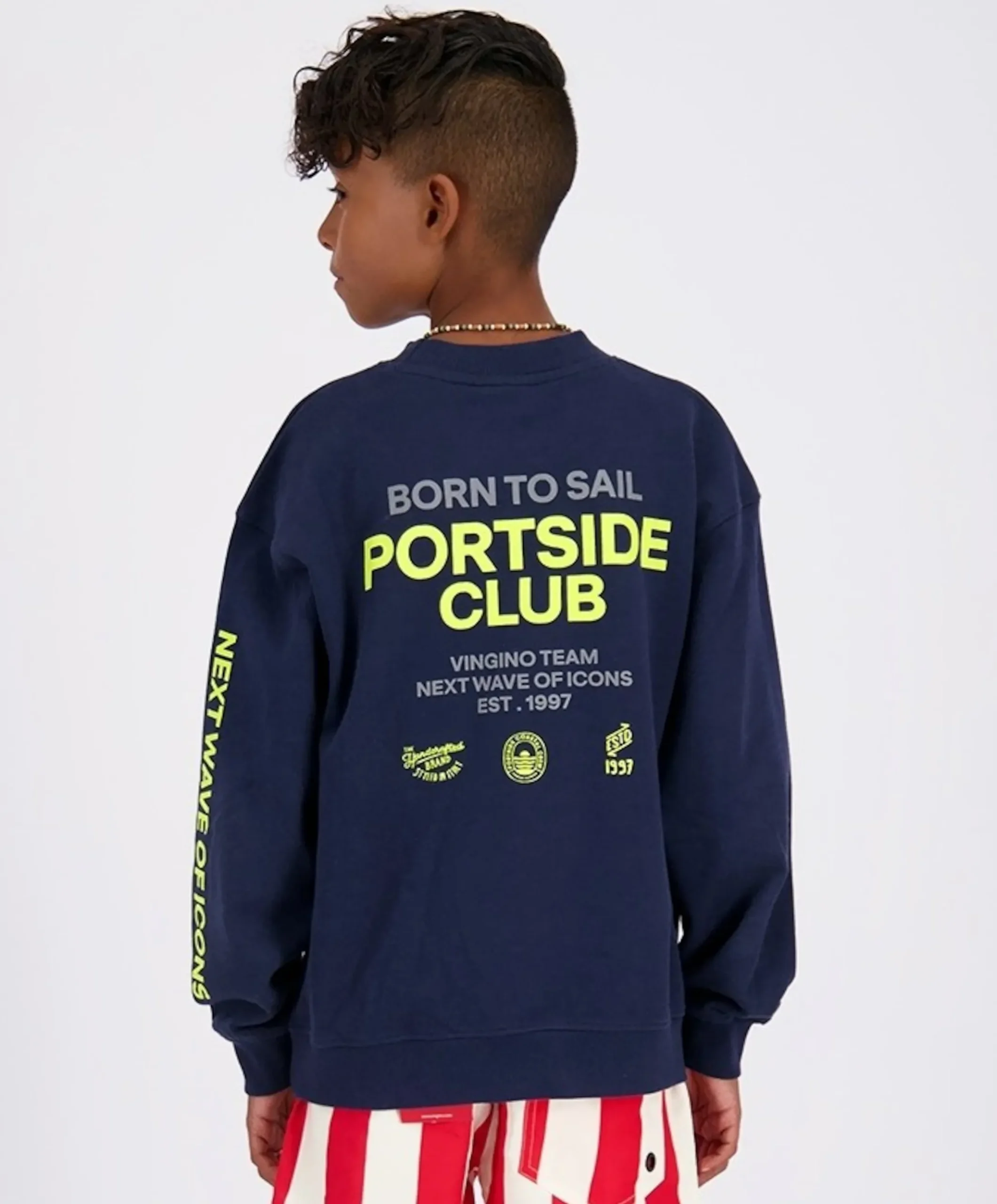 Jongens sweater blauw