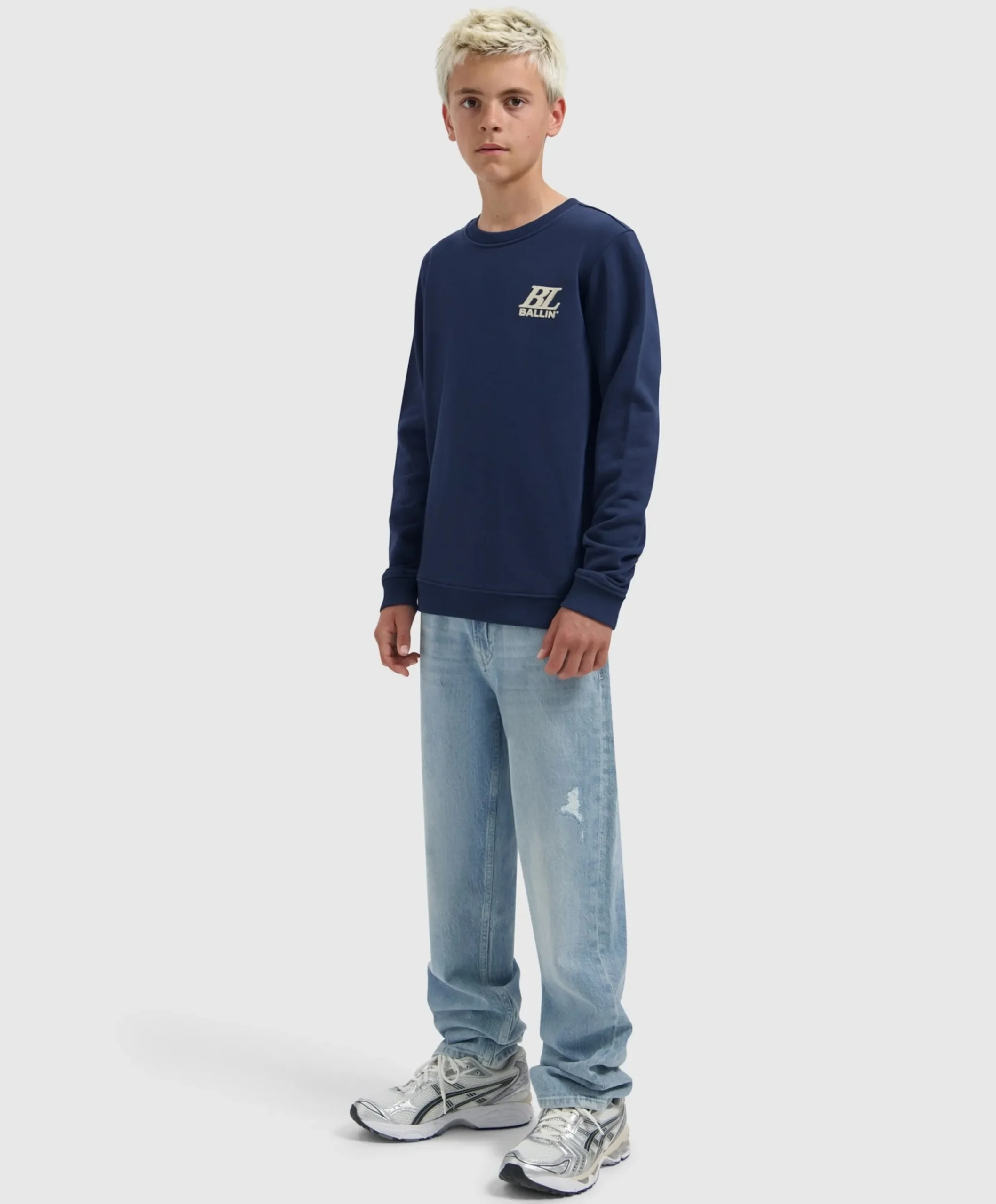 Jongens sweater blauw