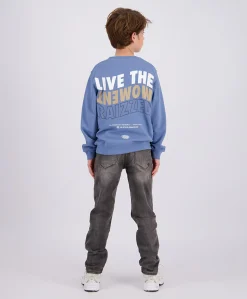 Jongens sweater blauw