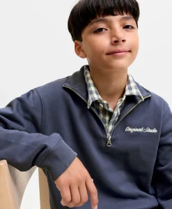 Jongens sweater blauw
