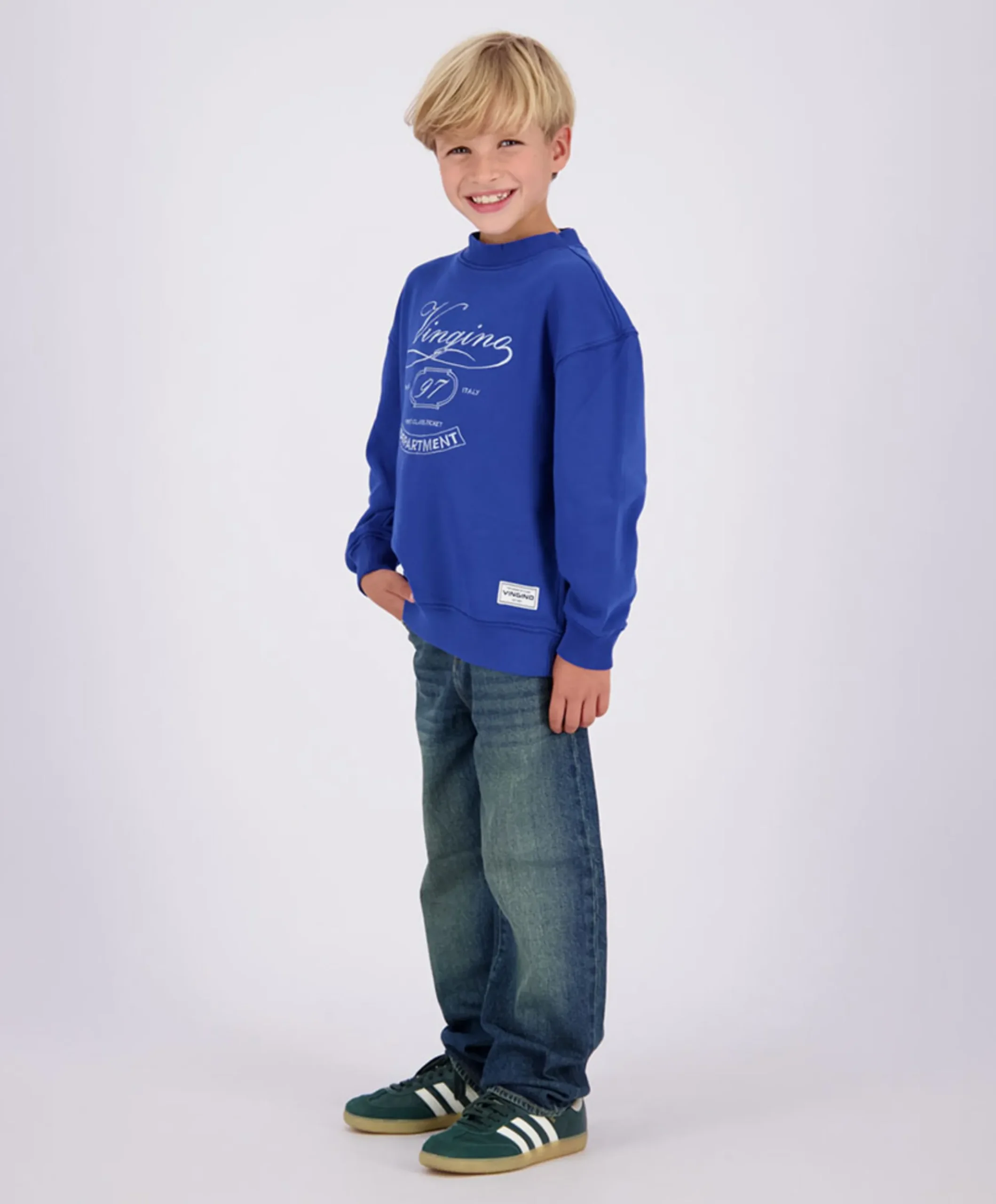 Jongens sweater blauw