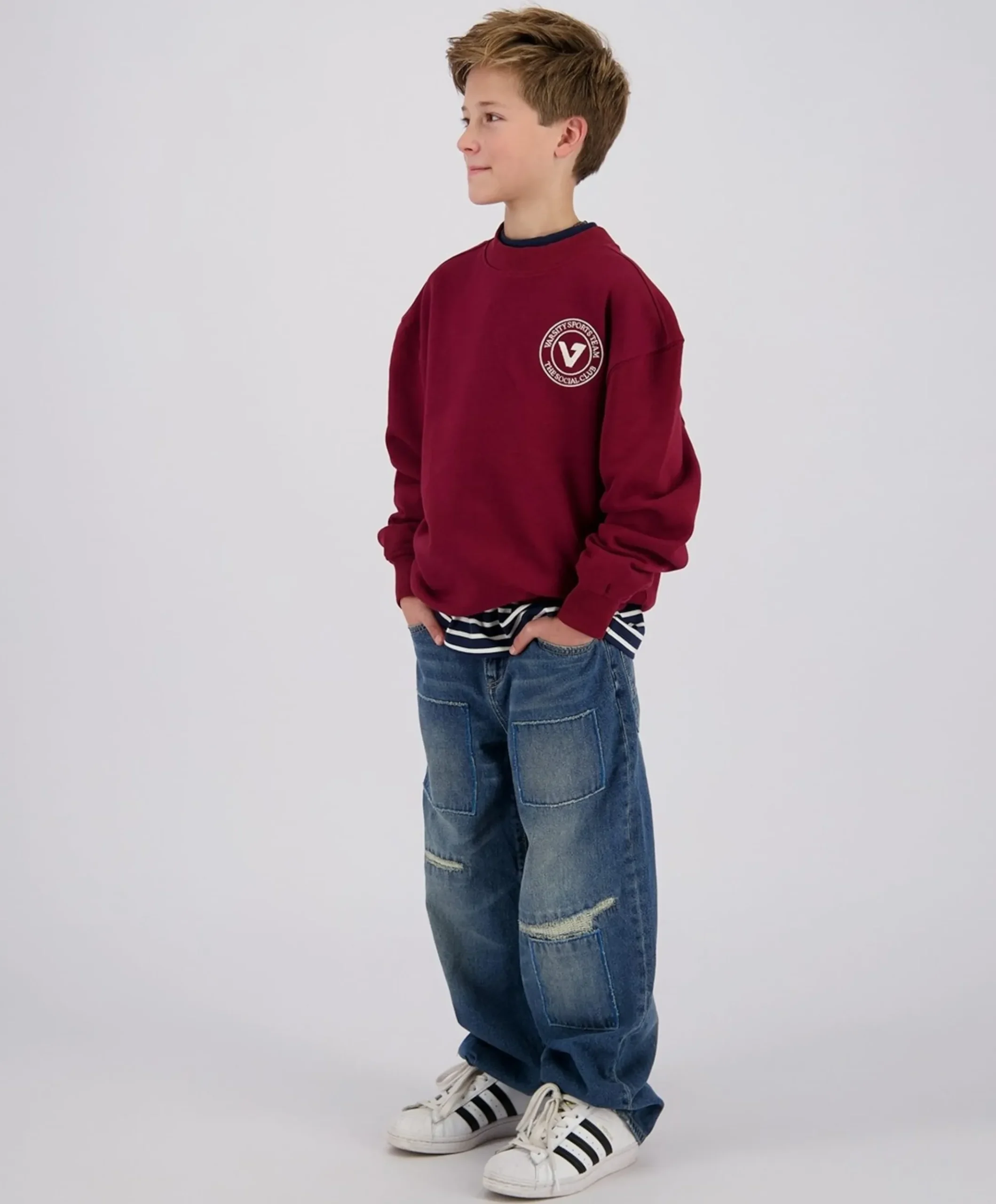Jongens sweater bordeaux